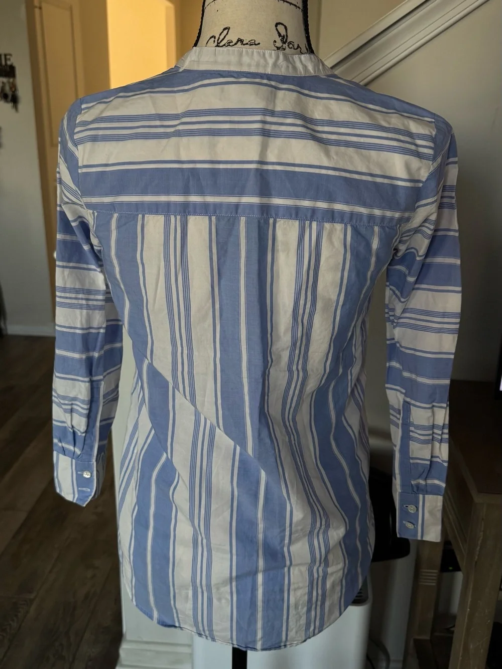 J. Crew Blue and White Striped - Picture 5 of 10